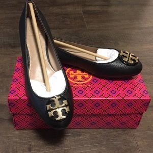 New Tory Burch Black Flats
